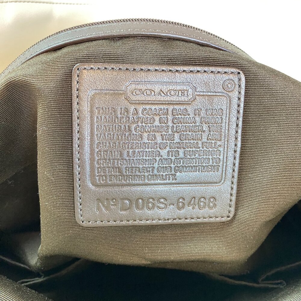 Coach Legacy Leather Pocket Tote | Cindy 🤍  Buckle Front Multi-Compartment 6468 - Picture 12 of 16